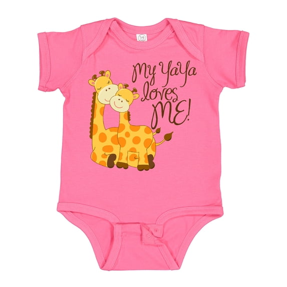 Inktastic My Yaya Loves Me Boys or Girls Baby Bodysuit