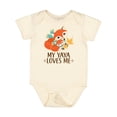 thumbnail image 1 of Inktastic My Yaya Loves Me Cute Fox Boys or Girls Baby Bodysuit, 1 of 5