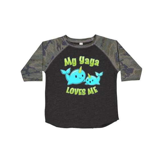 Inktastic My Yaya Loves Me- Cute Narwhal Boys or Girls Toddler T-Shirt