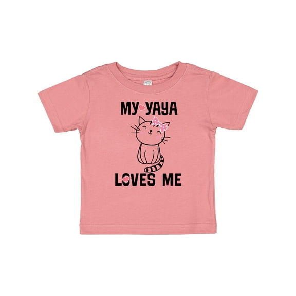 Inktastic My Yaya Loves Me Girls Gift Girls Baby T-Shirt