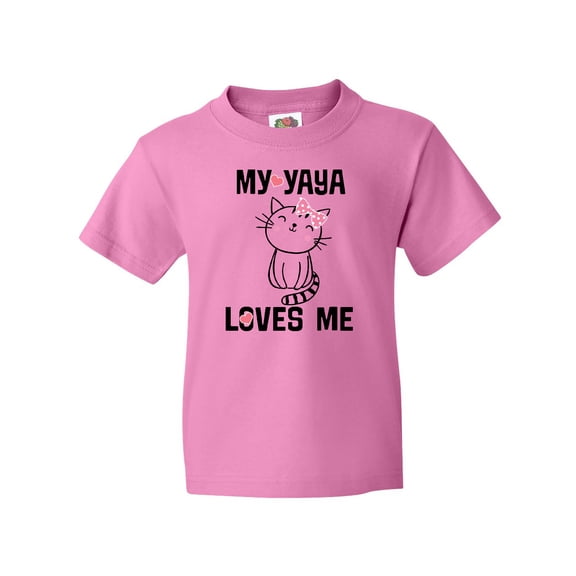 Inktastic My Yaya Loves Me Girls Gift Youth T-Shirt