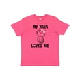 thumbnail image 1 of Inktastic My Yaya Loves Me Girls Gift Youth T-Shirt, 1 of 5