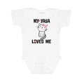 thumbnail image 1 of Inktastic My Yaya Loves Me Girls Girls Baby Bodysuit, 1 of 5