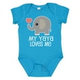thumbnail image 1 of Inktastic My Yaya Loves Me Grandchild Boys or Girls Baby Bodysuit, 1 of 5