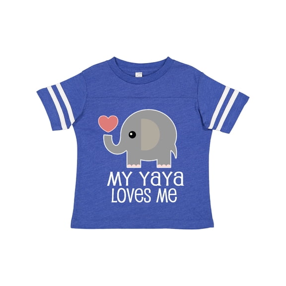 Inktastic My Yaya Loves Me Grandchild Boys or Girls Toddler T-Shirt