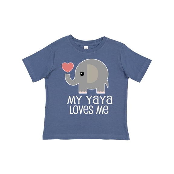 Inktastic My Yaya Loves Me Grandchild Boys or Girls Toddler T-Shirt