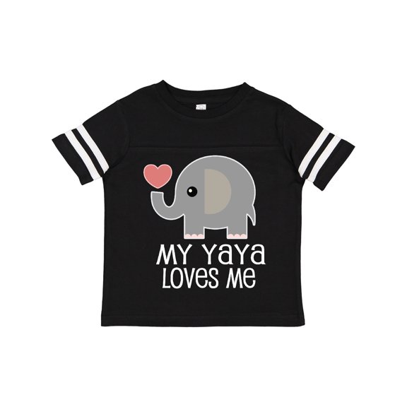 Inktastic My Yaya Loves Me Grandchild Boys or Girls Toddler T-Shirt