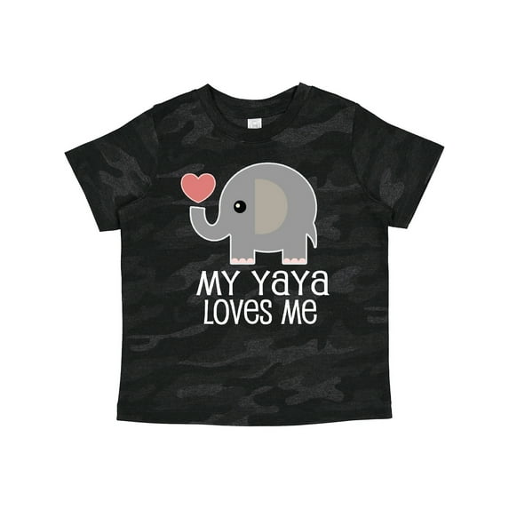 Inktastic My Yaya Loves Me Grandchild Boys or Girls Toddler T-Shirt