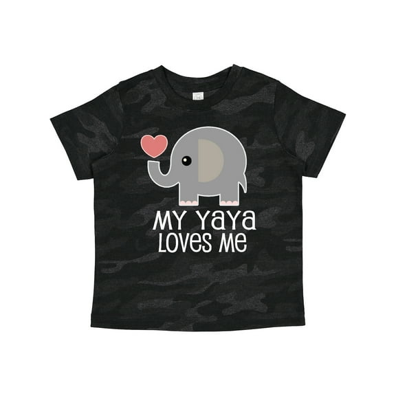 Inktastic My Yaya Loves Me Grandchild Boys or Girls Toddler T-Shirt