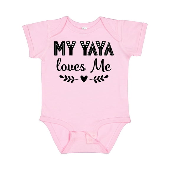 Inktastic My Yaya Loves Me Grandchild Girls Baby Bodysuit