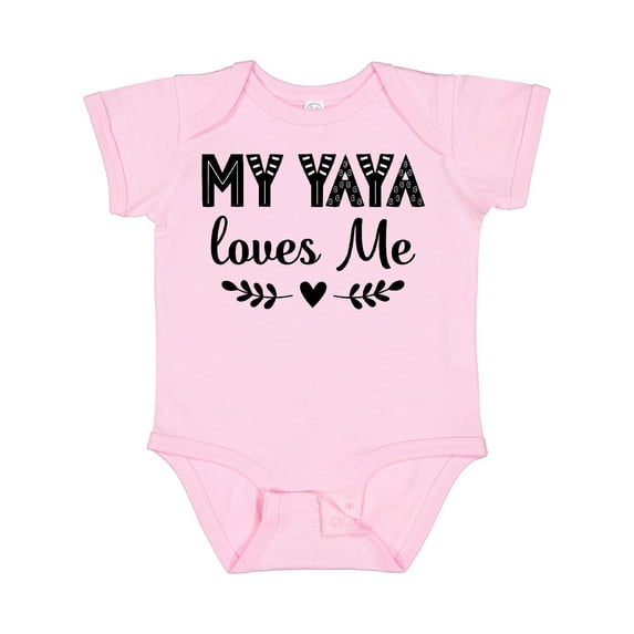 Inktastic My Yaya Loves Me Grandchild Girls Baby Bodysuit