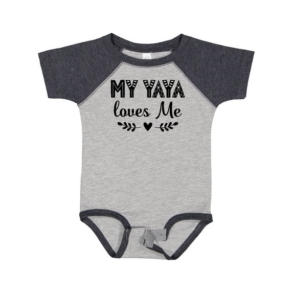 Inktastic My Yaya Loves Me Grandchild Girls Baby Bodysuit