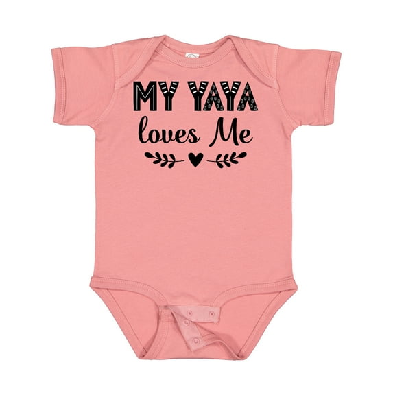 Inktastic My Yaya Loves Me Grandchild Girls Baby Bodysuit