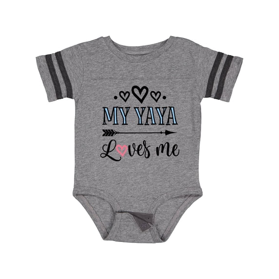 Inktastic My Yaya Loves Me Grandchild Girls Baby Bodysuit