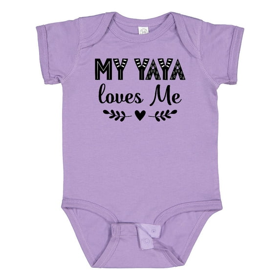 Inktastic My Yaya Loves Me Grandchild Girls Baby Bodysuit