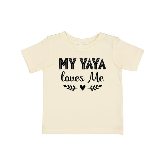 Inktastic My Yaya Loves Me Grandchild Girls Baby T-Shirt