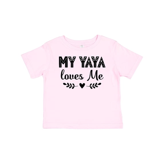Inktastic My Yaya Loves Me Grandchild Girls Baby T-Shirt