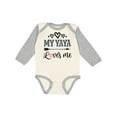 thumbnail image 1 of Inktastic My Yaya Loves Me Grandchild Girls Long Sleeve Baby Bodysuit, 1 of 5