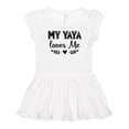 thumbnail image 1 of Inktastic My Yaya Loves Me Grandchild Girls Toddler Dress, 1 of 5
