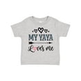 thumbnail image 1 of Inktastic My Yaya Loves Me Grandchild Girls Toddler T-Shirt, 1 of 5