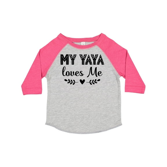 Inktastic My Yaya Loves Me Grandchild Girls Toddler T-Shirt