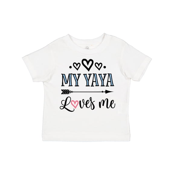 Inktastic My Yaya Loves Me Grandchild Girls Toddler T-Shirt