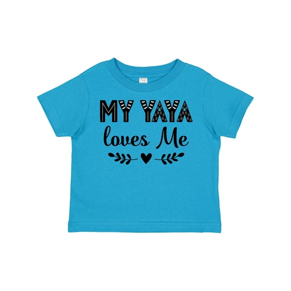 Inktastic My Yaya Loves Me Grandchild Girls Toddler T-Shirt