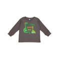 thumbnail image 1 of Inktastic My Yaya Loves Me Grandson Dinosaur Boys Long Sleeve Toddler T-Shirt, 1 of 5