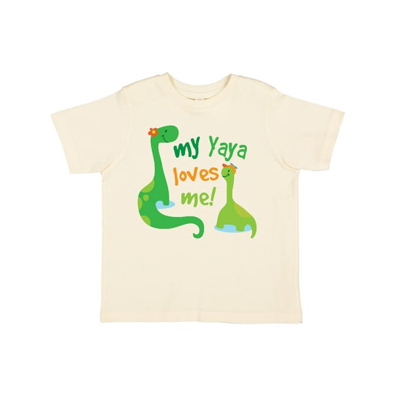 Inktastic My Yaya Loves Me Grandson Dinosaur Boys Toddler T-Shirt