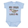 thumbnail image 1 of Inktastic My Yaya Loves Me Sloth Girls Baby Bodysuit, 1 of 5