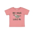 thumbnail image 1 of Inktastic My Yaya Loves Me Sloth Girls Baby T-Shirt, 1 of 5