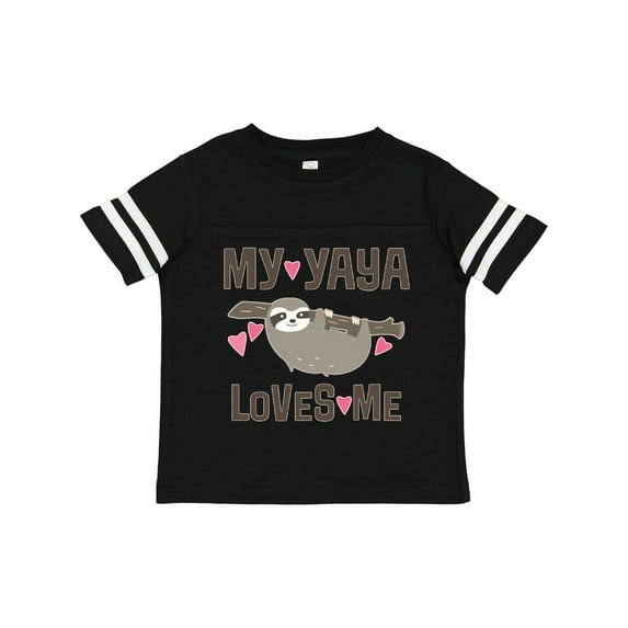 Inktastic My Yaya Loves Me Sloth Girls Toddler T-Shirt