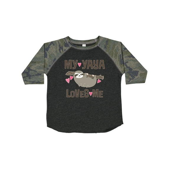 Inktastic My Yaya Loves Me Sloth Girls Toddler T-Shirt
