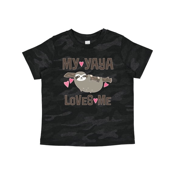 Inktastic My Yaya Loves Me Sloth Girls Toddler T-Shirt