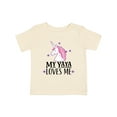 thumbnail image 1 of Inktastic My Yaya Loves Me Unicorn Girls Baby T-Shirt, 1 of 5