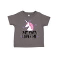 thumbnail image 1 of Inktastic My Yaya Loves Me Unicorn Girls Toddler T-Shirt, 1 of 5