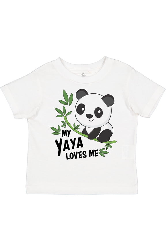 My Yaya Loves Me- cute panda Boys or Girls Toddler T-Shirt