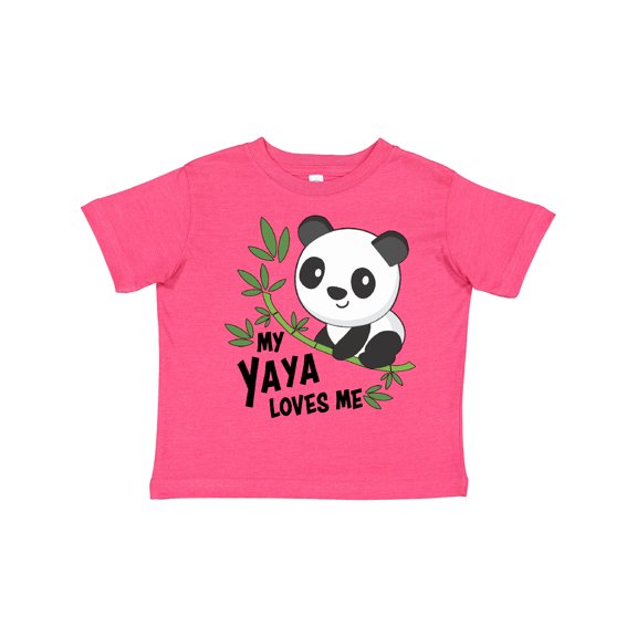 Inktastic My Yaya Loves Me- cute panda Boys or Girls Toddler T-Shirt