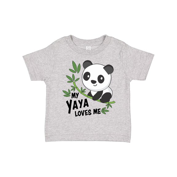 Inktastic My Yaya Loves Me- cute panda Boys or Girls Toddler T-Shirt