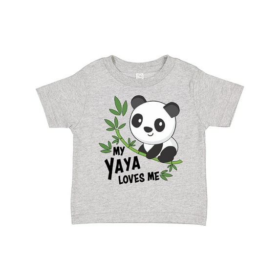 Inktastic My Yaya Loves Me- cute panda Boys or Girls Toddler T-Shirt