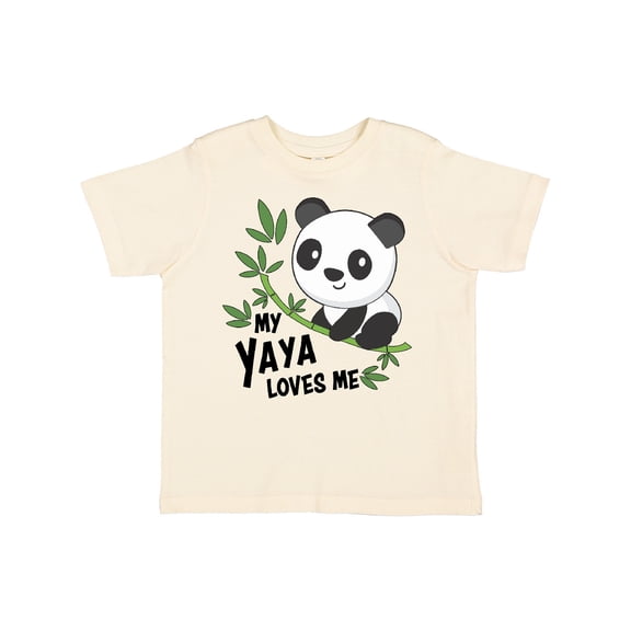 Inktastic My Yaya Loves Me- cute panda Boys or Girls Toddler T-Shirt
