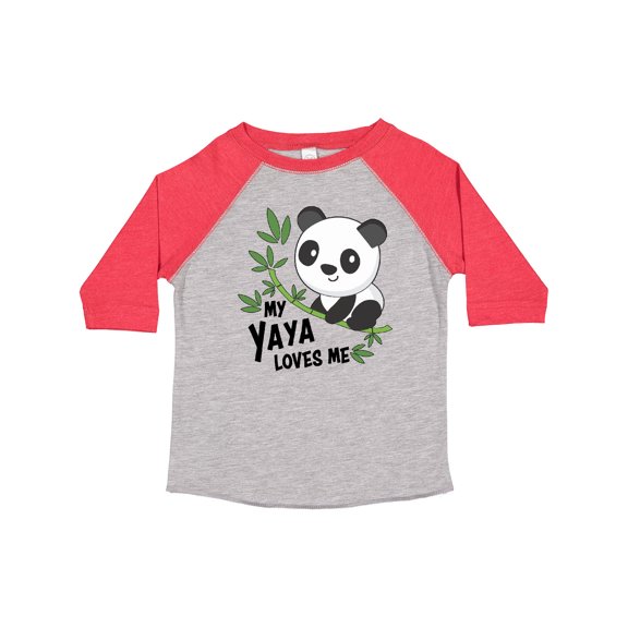 Inktastic My Yaya Loves Me- cute panda Boys or Girls Toddler T-Shirt