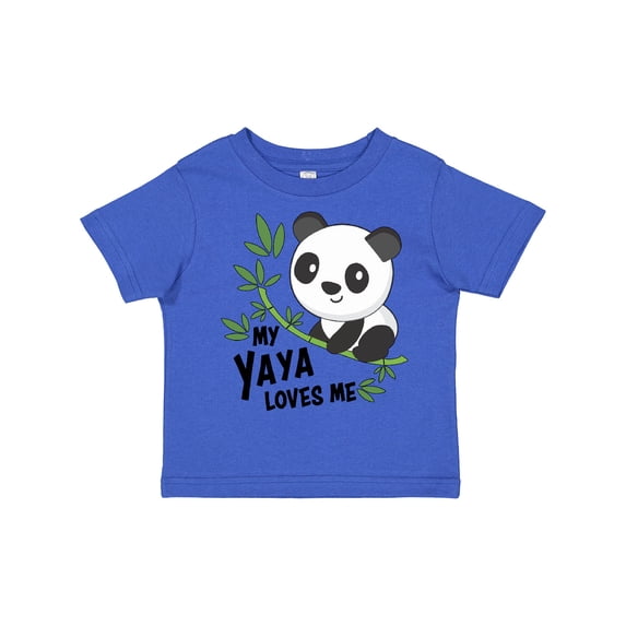 Inktastic My Yaya Loves Me- cute panda Boys or Girls Toddler T-Shirt