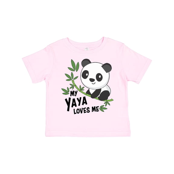 Inktastic My Yaya Loves Me- cute panda Boys or Girls Toddler T-Shirt