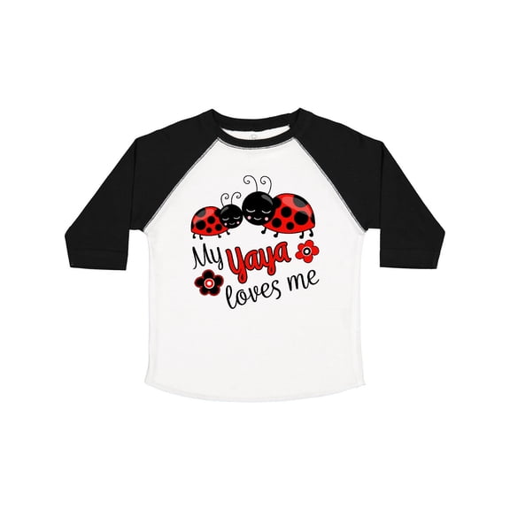 Inktastic My Yaya Loves Me with Cute Ladybugs Boys or Girls Toddler T-Shirt