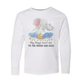 thumbnail image 1 of Inktastic My Yaya Loves me to the Moon and Back Elephant Family Long Sleeve Youth T-Shirt, 1 of 5
