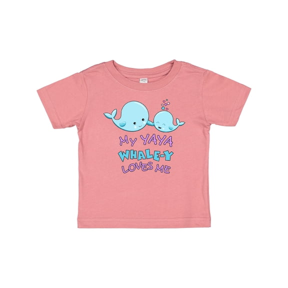 Inktastic My Yaya Whale-y Loves Me Boys or Girls Baby T-Shirt