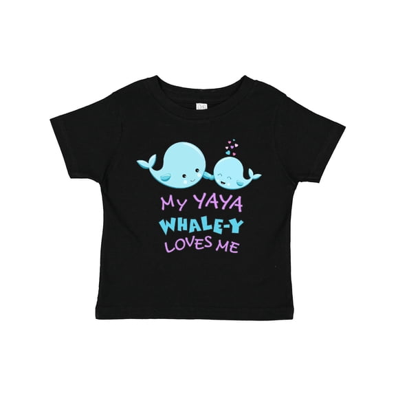 Inktastic My Yaya Whale-y Loves Me Boys or Girls Toddler T-Shirt