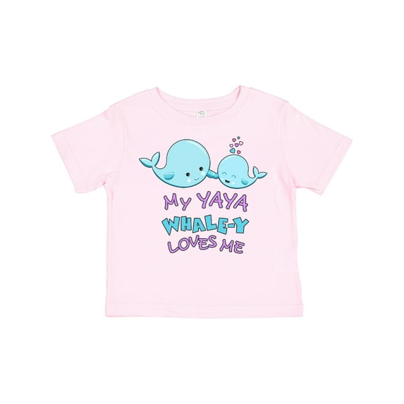 Inktastic My Yaya Whale-y Loves Me Boys or Girls Toddler T-Shirt