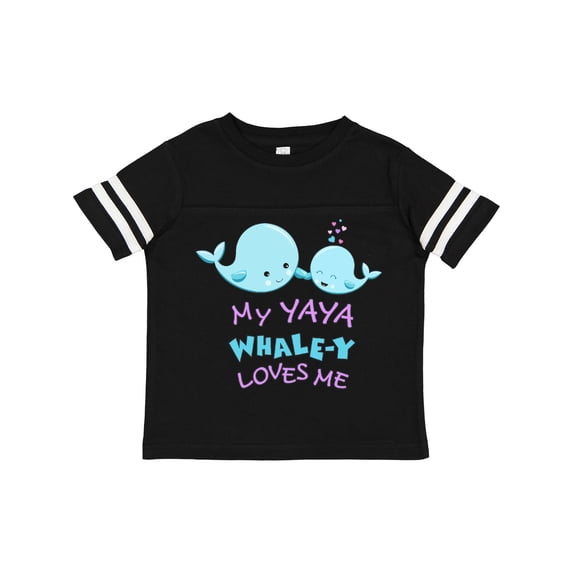 Inktastic My Yaya Whale-y Loves Me Boys or Girls Toddler T-Shirt